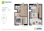 Plano del modelo ORQ 1508 del proyecto Orquídea en Lince
