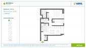 Plano del modelo BRO-2-X13 del proyecto Bromelia en Surquillo