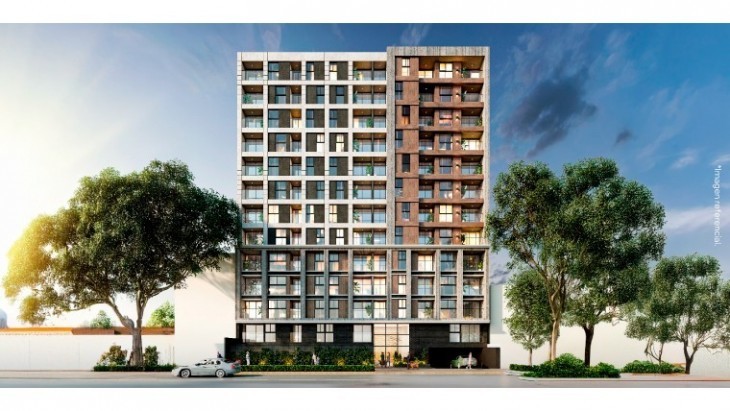 Fachada principal del proyecto Olivo en Jesus Maria