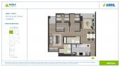 Plano del modelo MORA-1-X01 del proyecto Mora en Surquillo