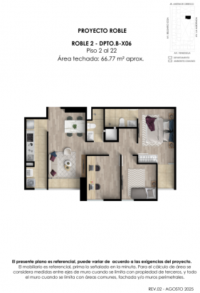 Plano del modelo ROB-2-X06 del proyecto Roble - Etapa 2 en Cercado De Lima
