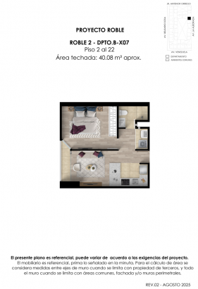 Plano del modelo ROB-2-X07 del proyecto Roble - Etapa 2 en Cercado De Lima