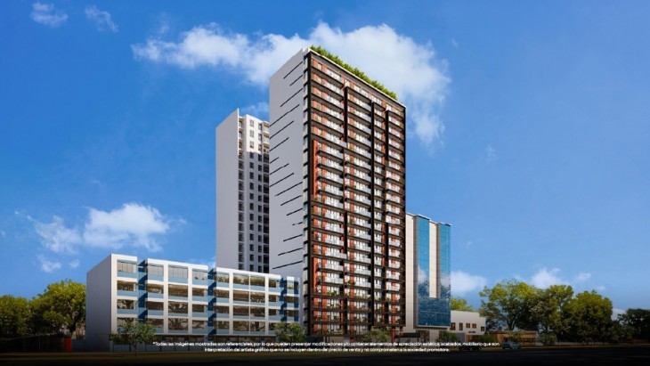 Fachada principal del proyecto Amaranta en Pueblo Libre