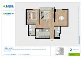 Plano del modelo CED-A-202 AL 2002 del proyecto Cedro 33 en Cercado De Lima