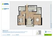 Plano del modelo CED-A-411 AL 2011, 2106, 2208, 2307 AL 3307 del proyecto Cedro 33 en Cercado De Lima