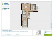 Plano del modelo CED-A-1209 AL 2009, 2206, 2305 AL 2505 del proyecto Cedro 33 en Cercado De Lima