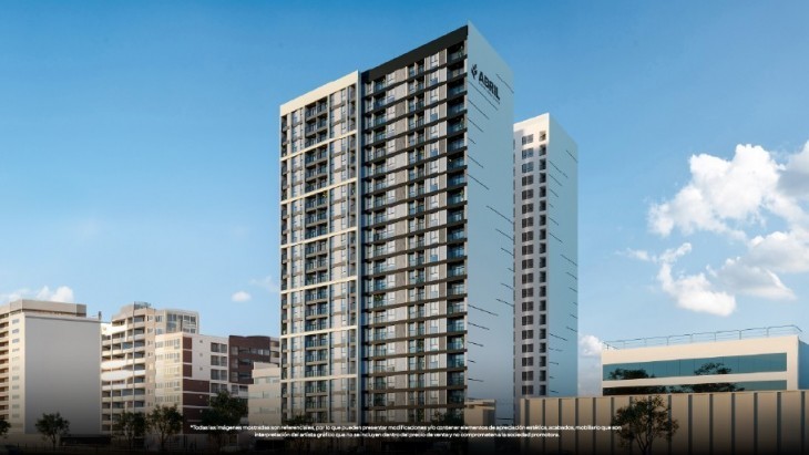 Fachada principal del proyecto Gran Manzano en Jesus Maria