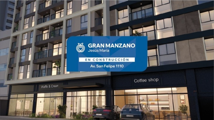 Fachada principal del proyecto Gran Manzano en Jesus Maria