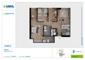 Plano del modelo SFP-A-201 del proyecto Gran Manzano en Jesus Maria