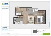 Plano del modelo BUG-A-2501 AL 2901 del proyecto Bugambilias en Jesus Maria