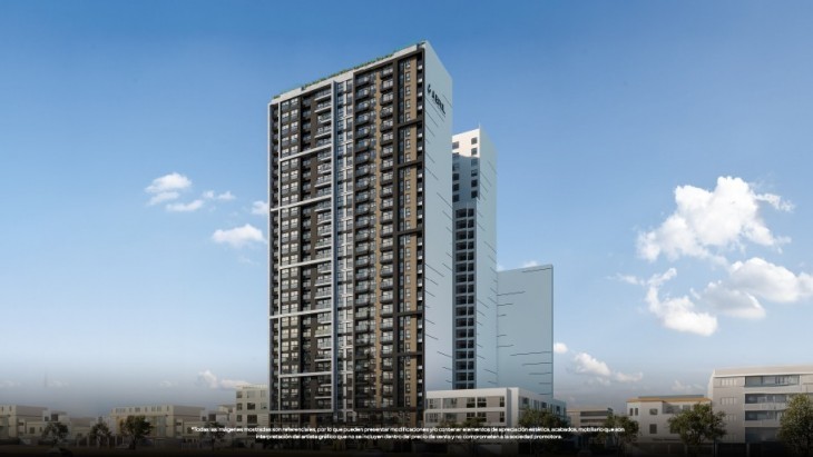 Fachada principal del proyecto Eucalipto en Jesus Maria