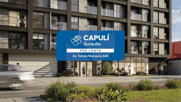 Fachada principal del proyecto Capulí en Surquillo