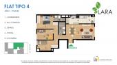 Plano del modelo T4 del proyecto LARA en Pueblo Libre