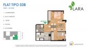 Plano del modelo T3B del proyecto LARA en Pueblo Libre