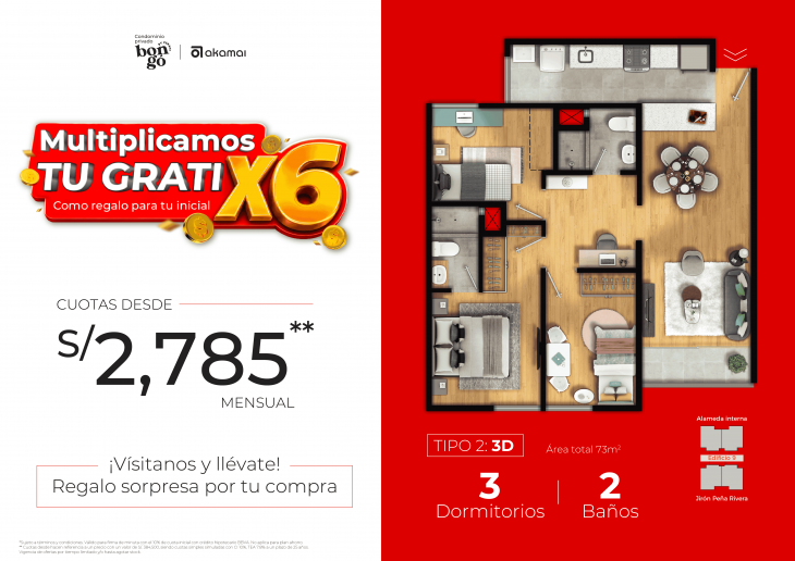 Plano del modelo EDIF 9 - X01 del proyecto BONGO CONDOMINIO en Santiago De Surco