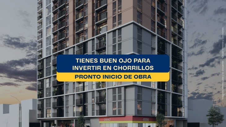 Fachada principal del proyecto Albamar | Miralba en Chorrillos