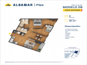 Plano del modelo Modelo 6 del proyecto Albamar | Flex en Cercado De Lima