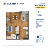 Plano del modelo Modelo 10 del proyecto Albamar | Flex en Cercado De Lima