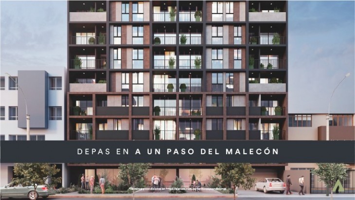 Fachada principal del proyecto Founder en Miraflores