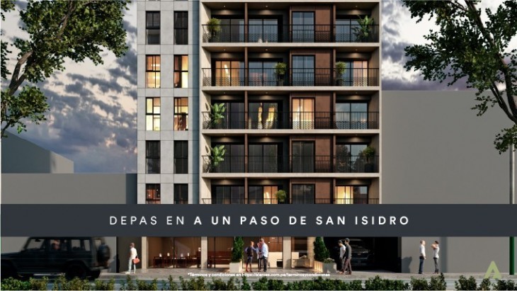 Fachada principal del proyecto Nara en Lince