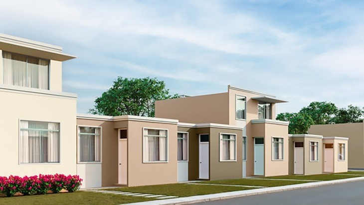Fachada principal del proyecto Quinta Amelia en Piura
