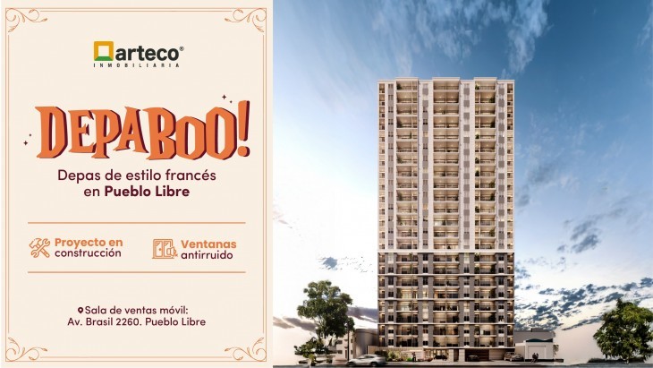 Fachada principal del proyecto Elysée en Pueblo Libre