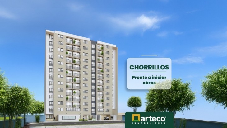 Fachada principal del proyecto Jardines en Chorrillos