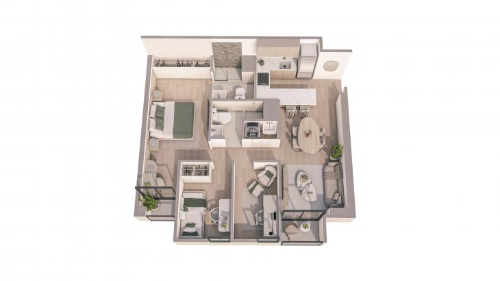 Plano del modelo A03 del proyecto ASTER COSTANERA en San Miguel