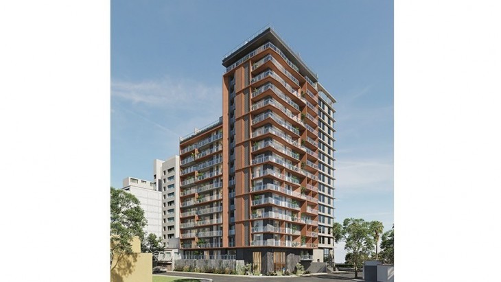 Fachada principal del proyecto Merino 190 en Miraflores