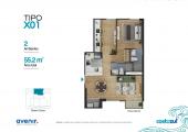 Plano del modelo X01 del proyecto COSTAZUL en Chorrillos