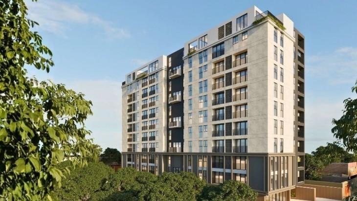 Fachada principal del proyecto PARQUE FÁTIMA en Chorrillos