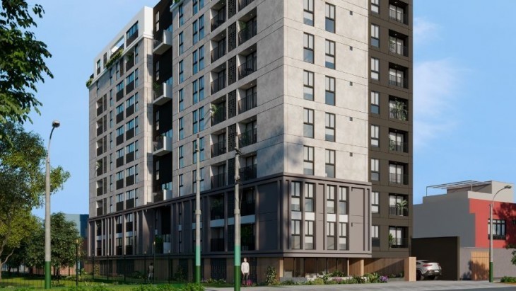 Fachada principal del proyecto PARQUE FÁTIMA en Chorrillos