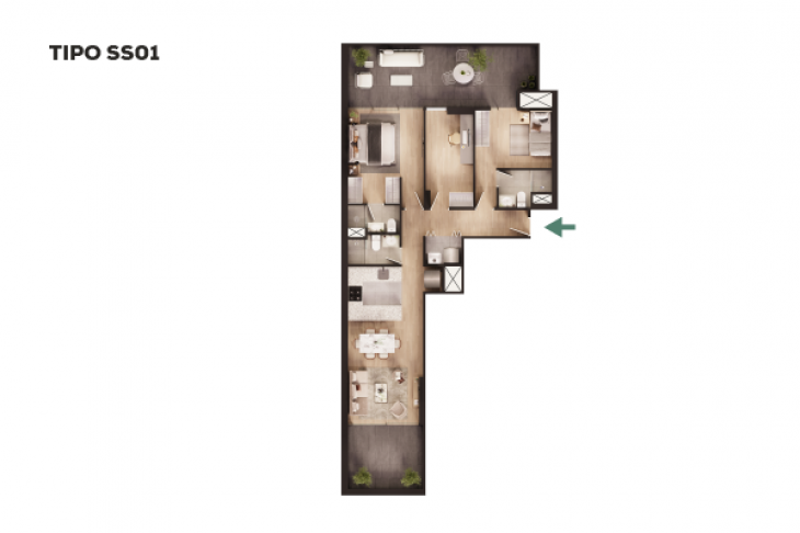 Plano del modelo SS01 del proyecto HERCELLES en La Victoria