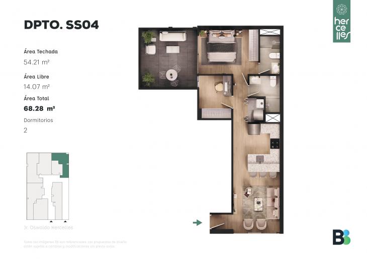Plano del modelo SS04 del proyecto HERCELLES en La Victoria