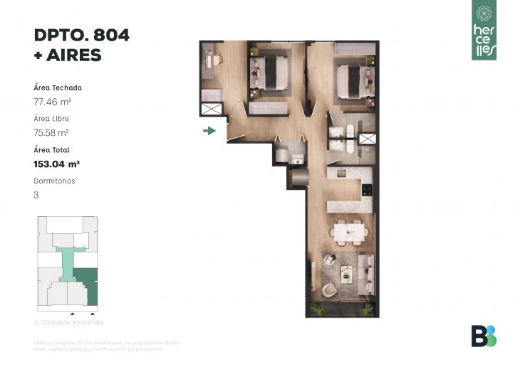 Plano del modelo 804 del proyecto HERCELLES en La Victoria