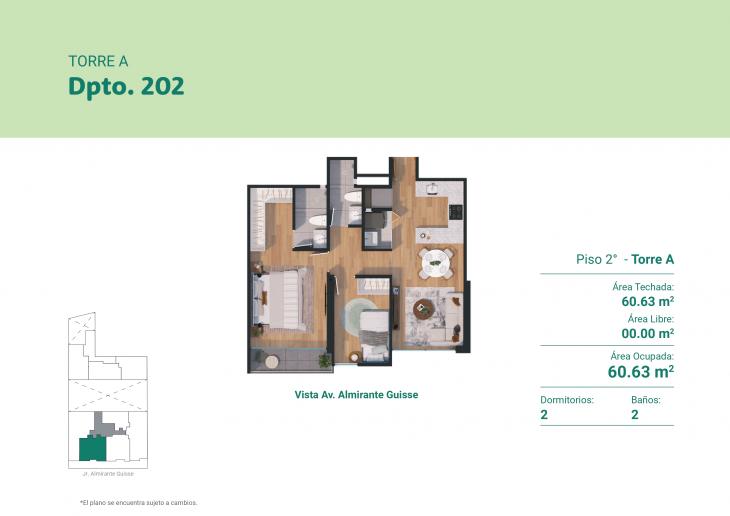 Plano del modelo 202A del proyecto GUISSE 1060 en Jesus Maria