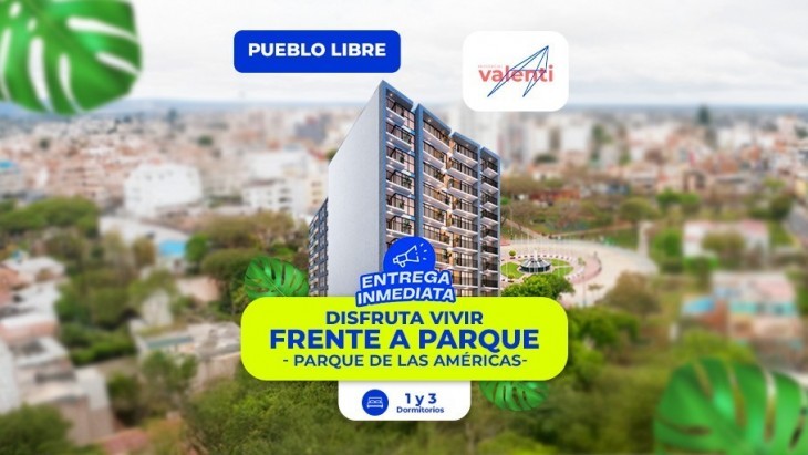 Fachada principal del proyecto Residencial Valenti en Pueblo Libre