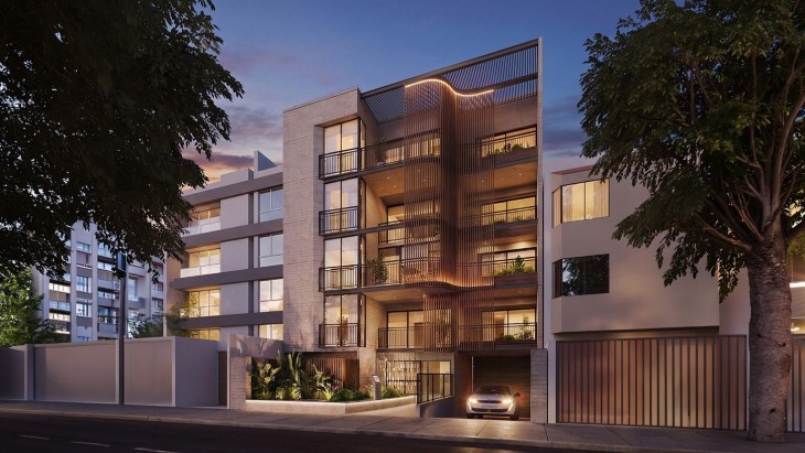 Fachada principal del proyecto Anora en San Isidro