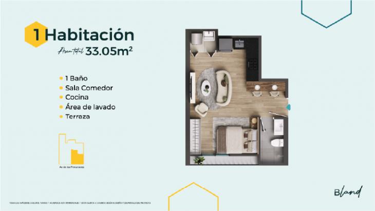 Plano del modelo X04 del proyecto BEELAND en San Miguel