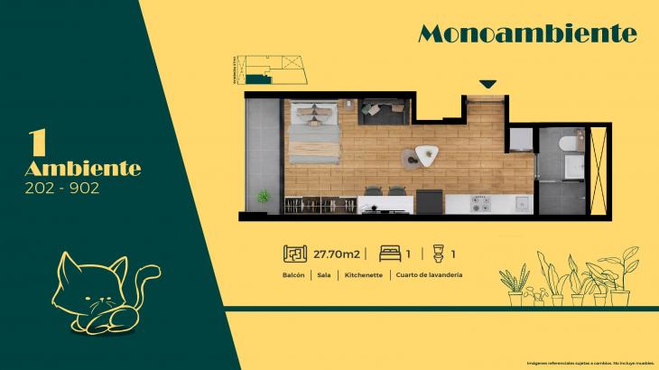 Plano del modelo T2 del proyecto Lucerna en San Miguel
