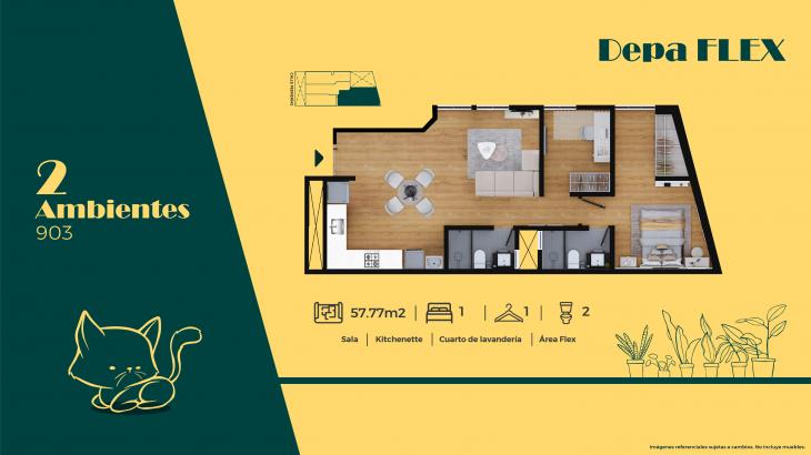 Plano del modelo T4 del proyecto Lucerna en San Miguel