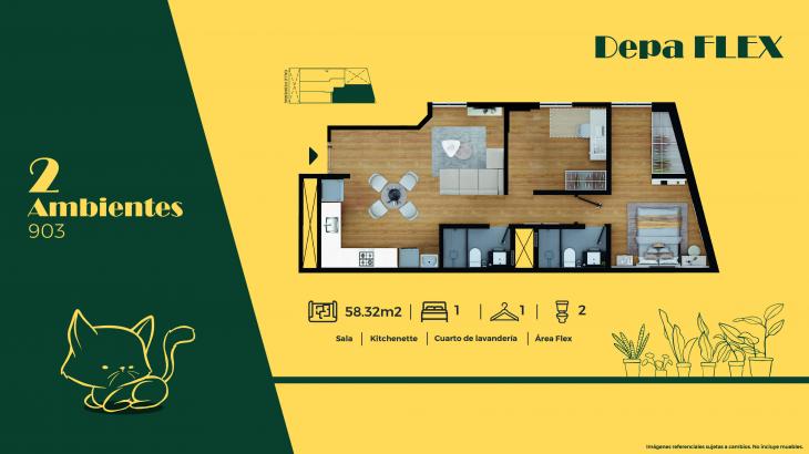 Plano del modelo T4 del proyecto Lucerna en San Miguel