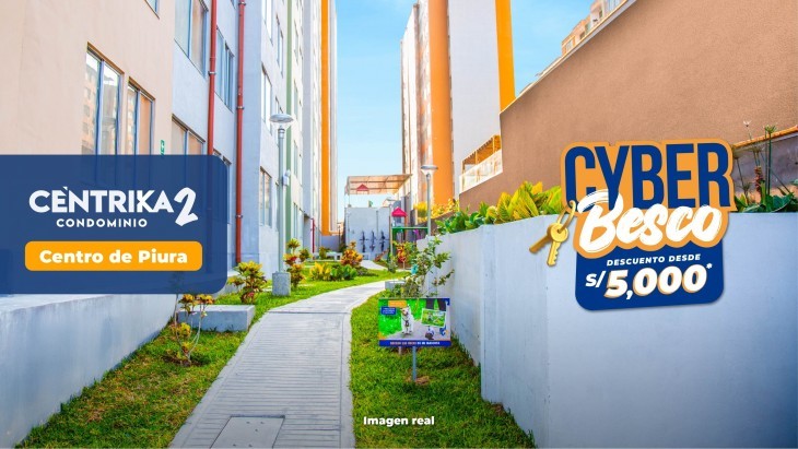 Fachada principal del proyecto Centika 2 Condominio en Piura