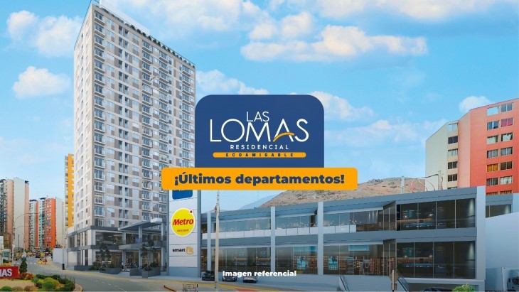 Fachada principal del proyecto Las Lomas Residencial Ecoamigable en Rimac