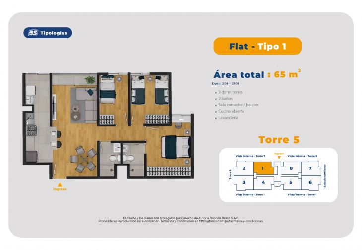 Modelo TORRE 5-FLAT-TIPO 1