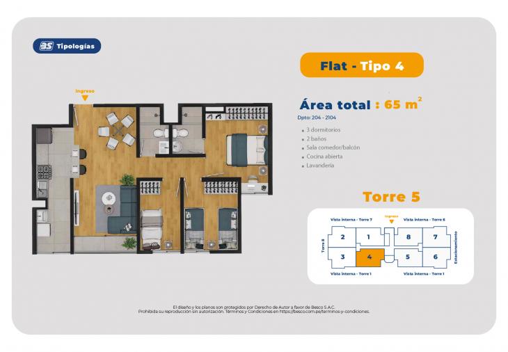 Modelo TORRE 5-FLAT-TIPO 4