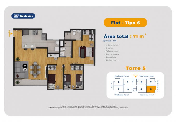 Modelo TORRE 5-FLAT-TIPO 6