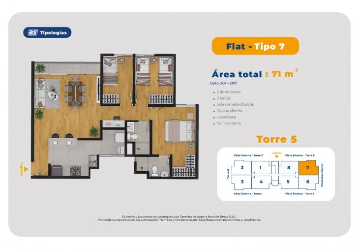 Modelo TORRE 5-FLAT-TIPO 7