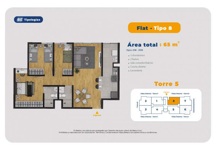 Modelo TORRE 5-FLAT-TIPO 8
