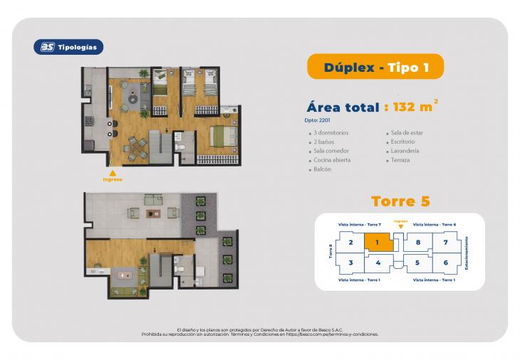 Modelo TORRE 5-DUPLEX-TIPO 1